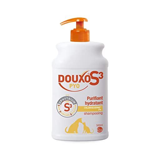 Detalle de Douxo S3 PYO Shampooing nettoyant, désinfectant et apaisant pour chiens et chats – 500 ml