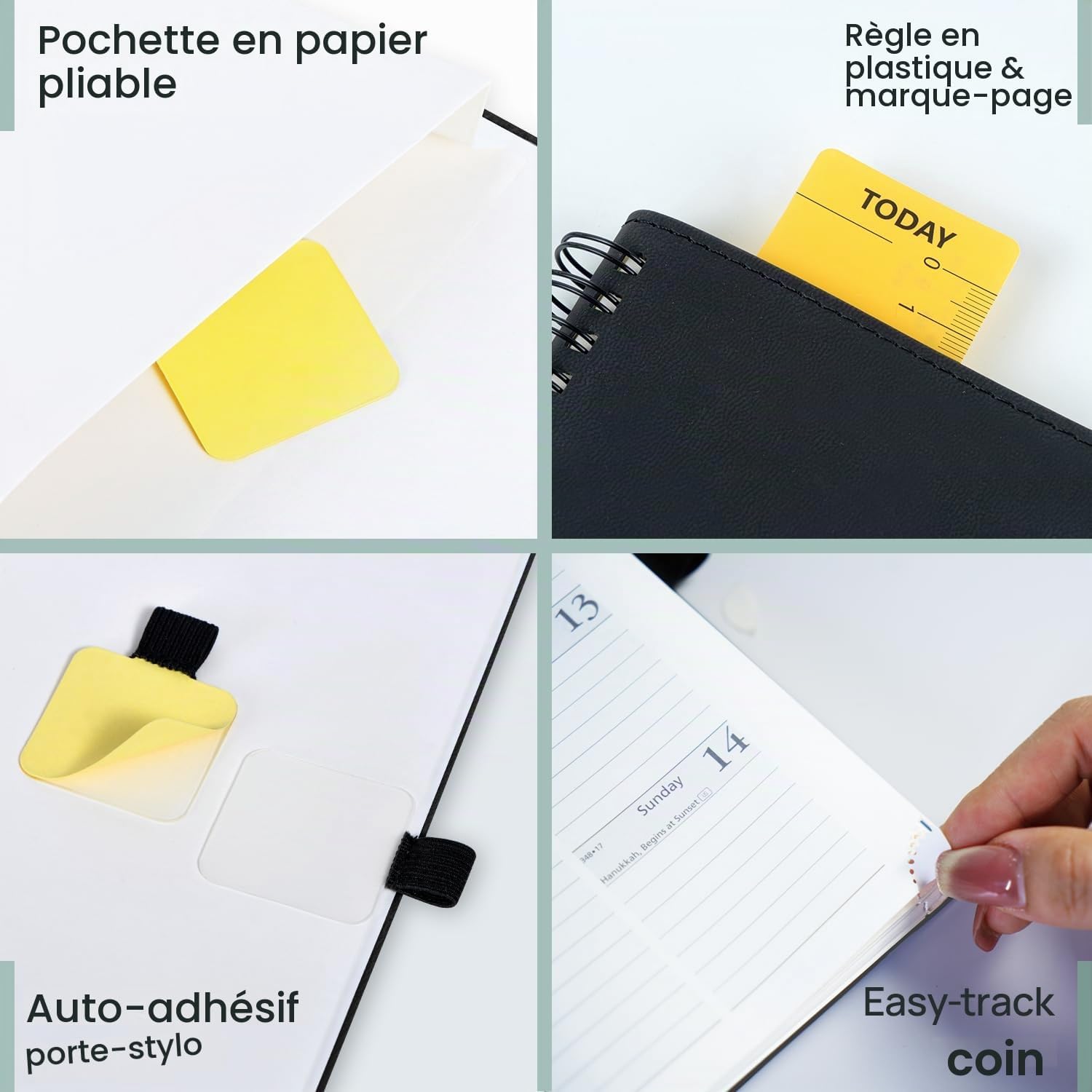 Detalle de POPRUN 27-AW6LO7-PE weekagenda 2026-2027, verticaal uurrooster, paars