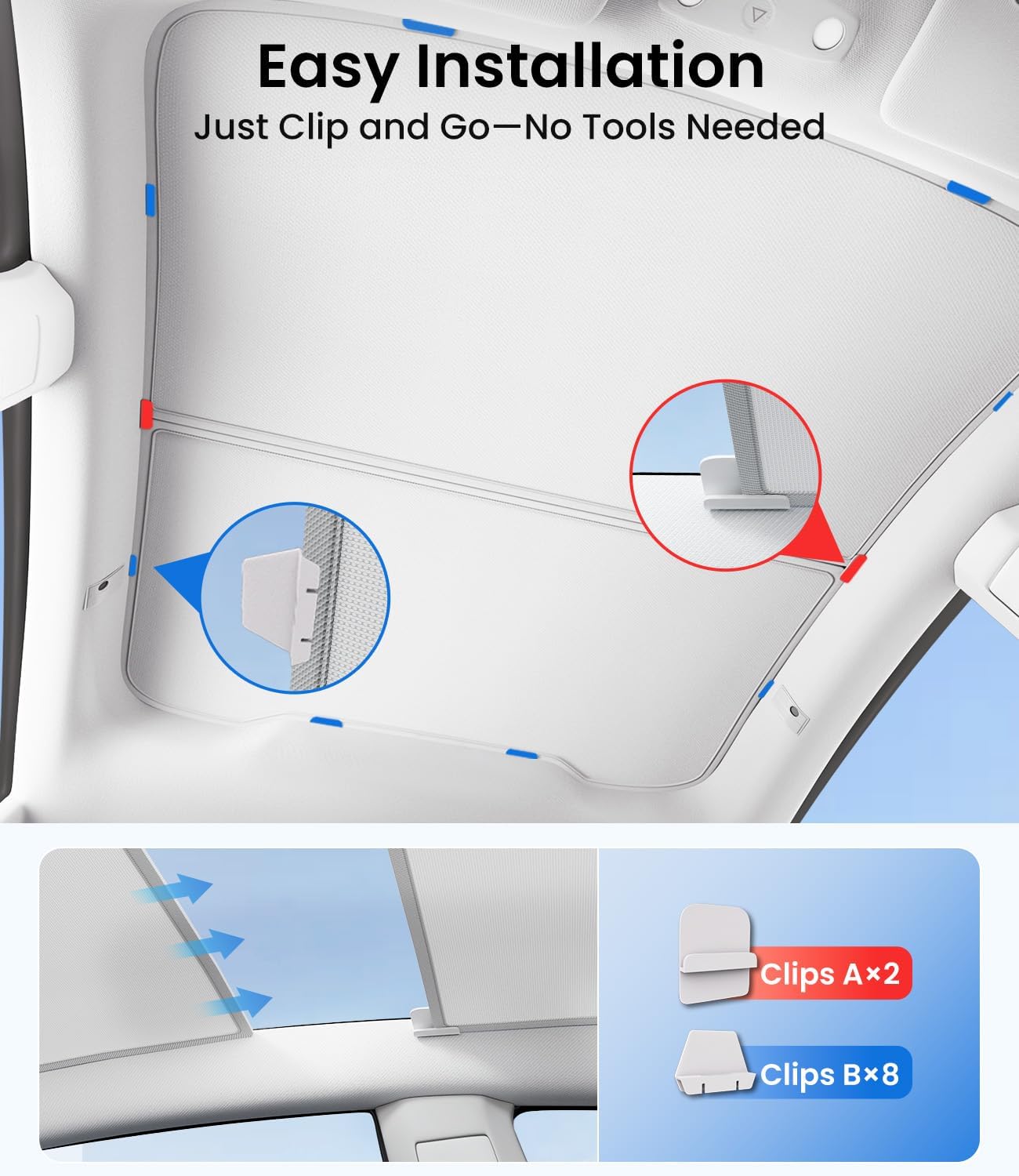 Thumbnail 6 de Zanch Model Y sunshade roof 30°F cooling
