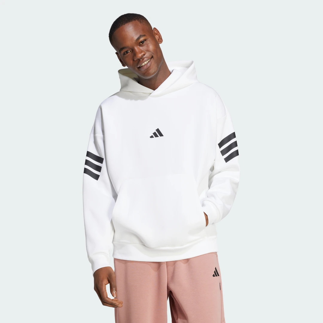 Detalle de Sudadera con capucha Future Icons 3 bandas de Adidas