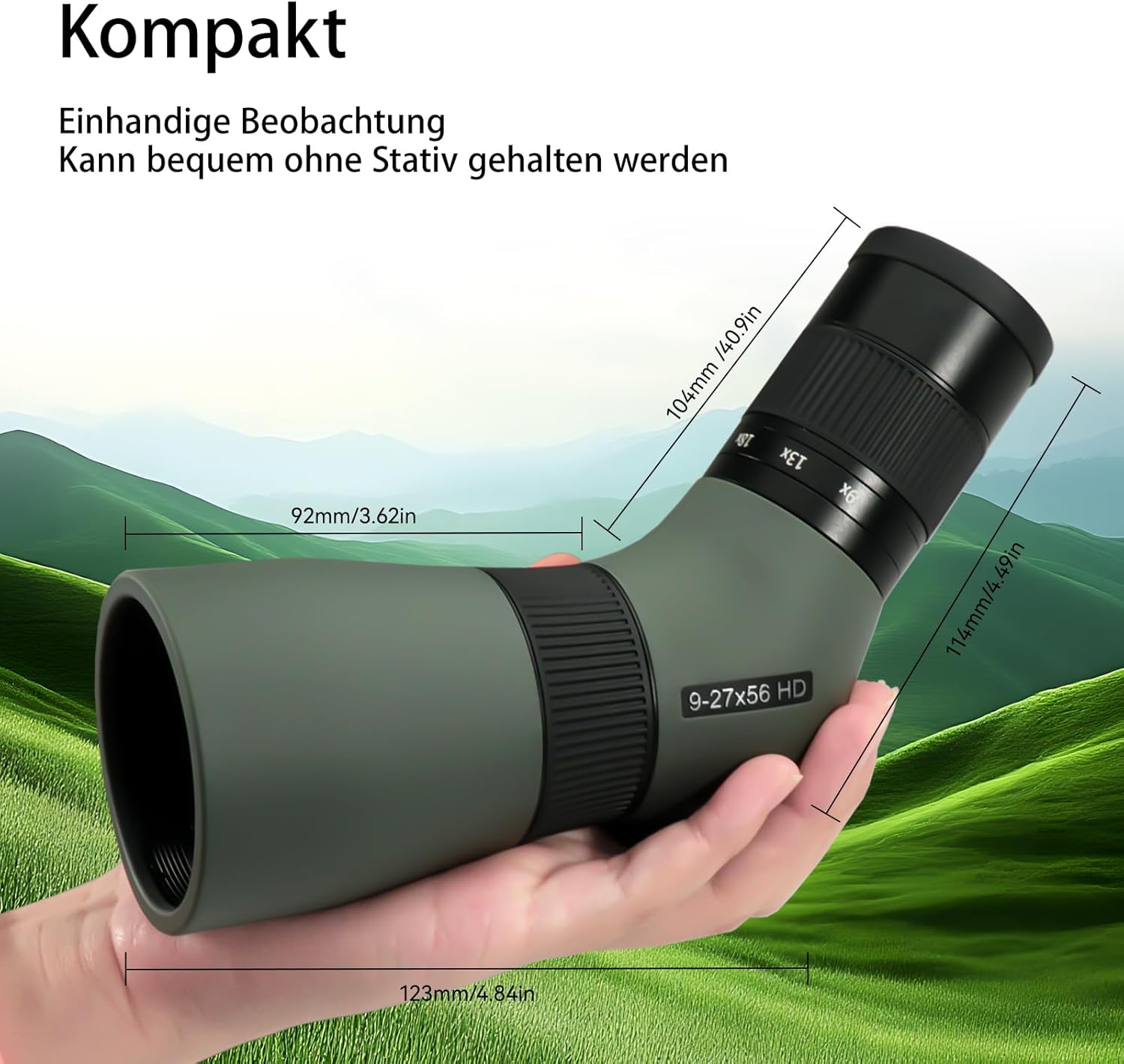 Thumbnail 2 de SVBONY SV410 Spektiv 9-27x56 ED – ultrakompakt, leicht und vielseitig