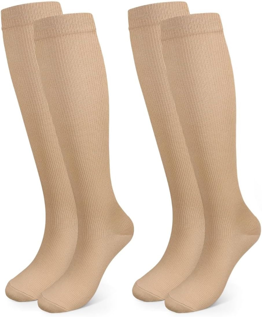 Detalle de Pnosnesy Compression Socks — 7 Pairs, 15-20 mmHg, Unisex Performance Support for Sports, Travel and Everyday Wear