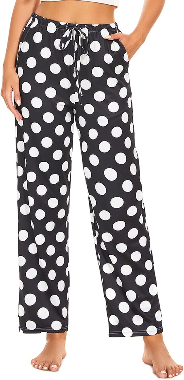 Detalle de ROSA JUNIO Women's Pajama Pants, Polyester-Spandex Blend