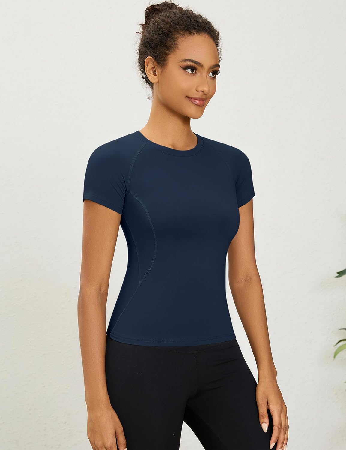 Thumbnail 2 de Rapbin Women's Gym Tops: Quick-Dry Short Sleeve Top for Workout, Running and Yoga