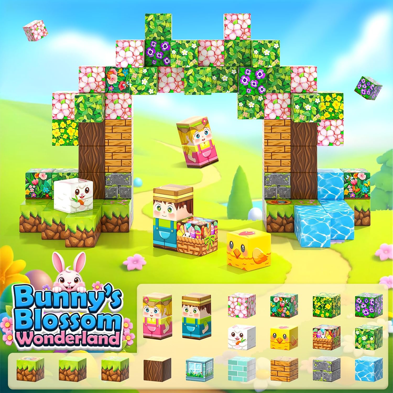 Thumbnail 4 de Magworld 108PCS Magnetic Building Blocks 1 in