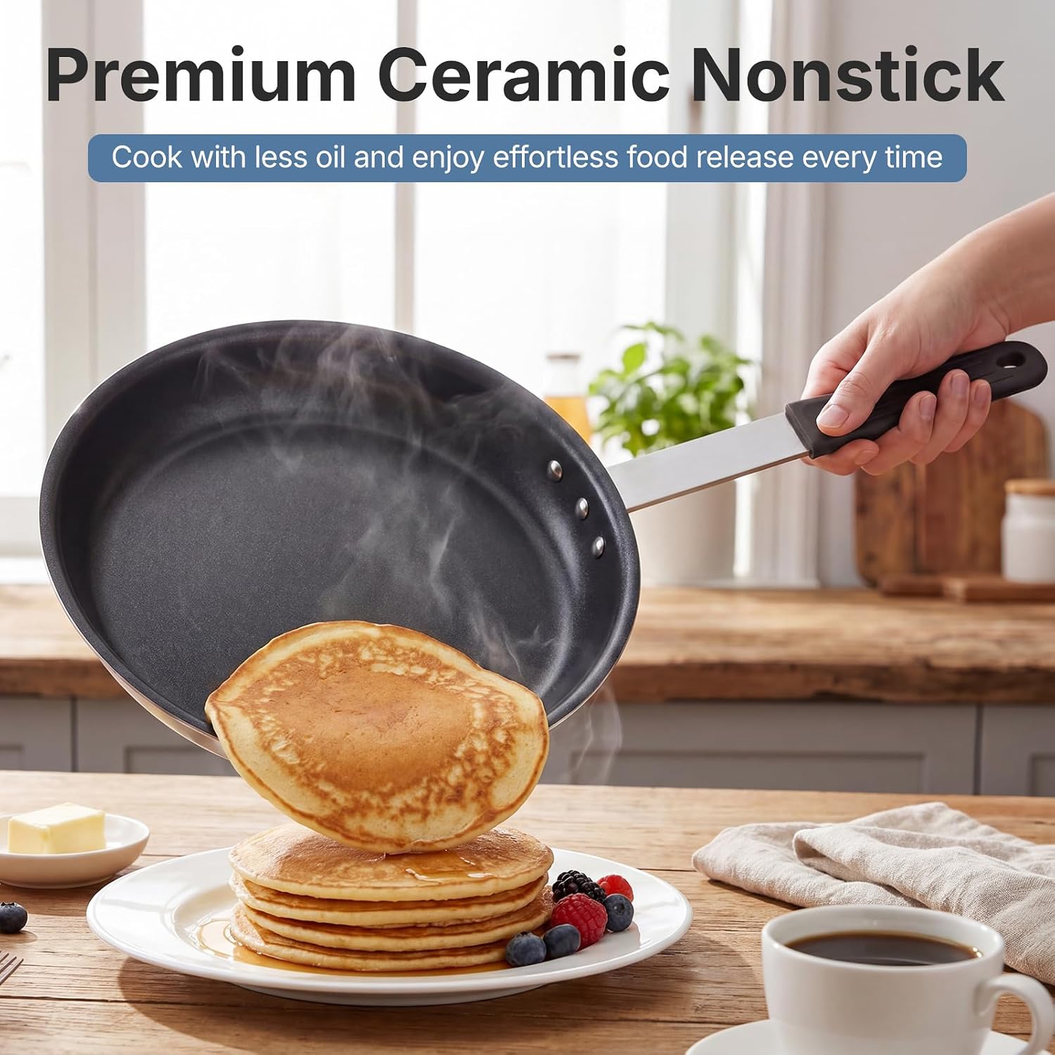 Detalle de Sweetcrispy 10-Inch Nonstick Frying Pan