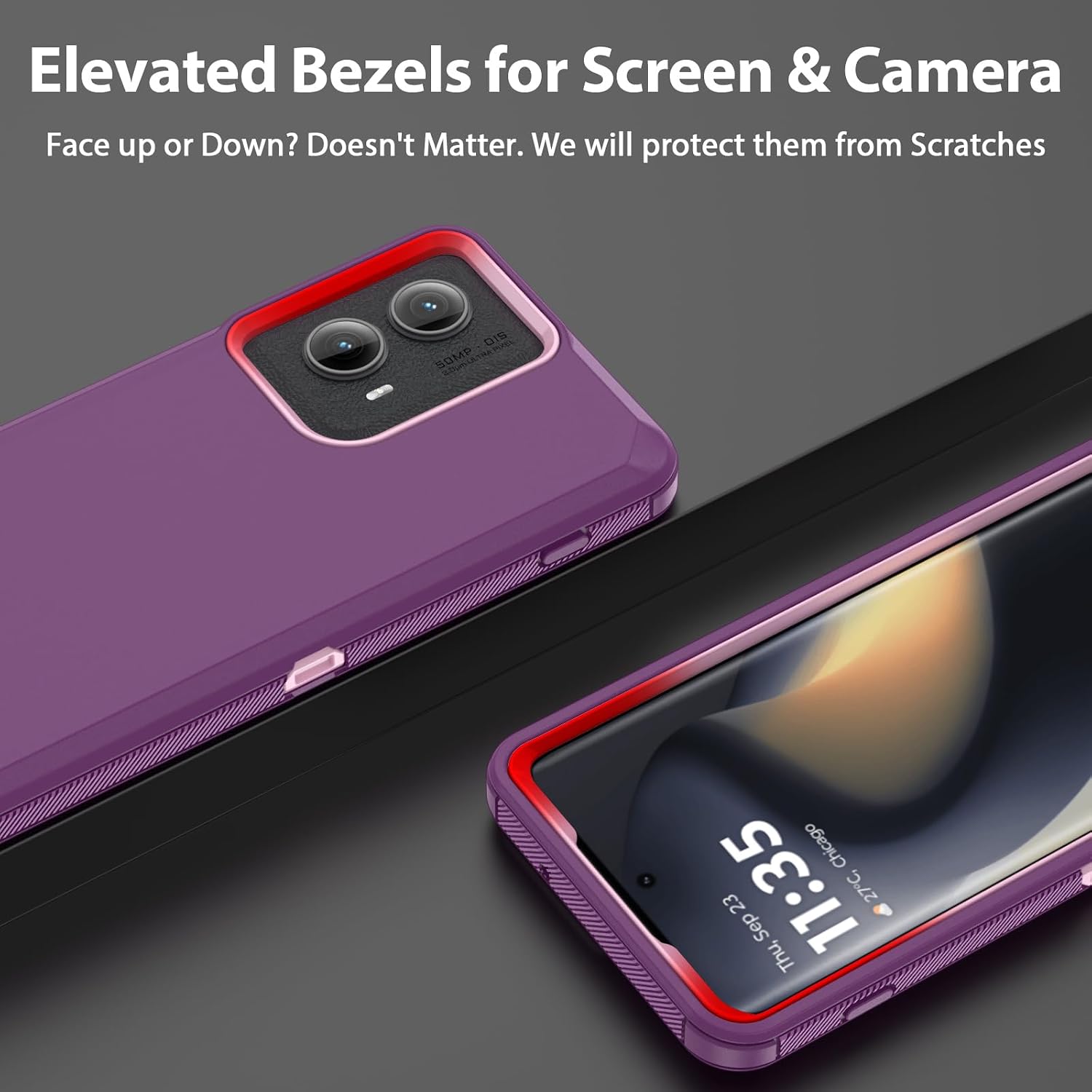 Detalle de Jiunai Rugged Phone Case for Moto Edge 2024