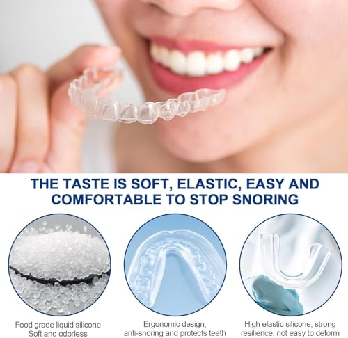 Detalle 2 de Okalabandee: 4 Protectores Bucales Anti-Ronquidos – Férula Dental Anti-Bruxismo