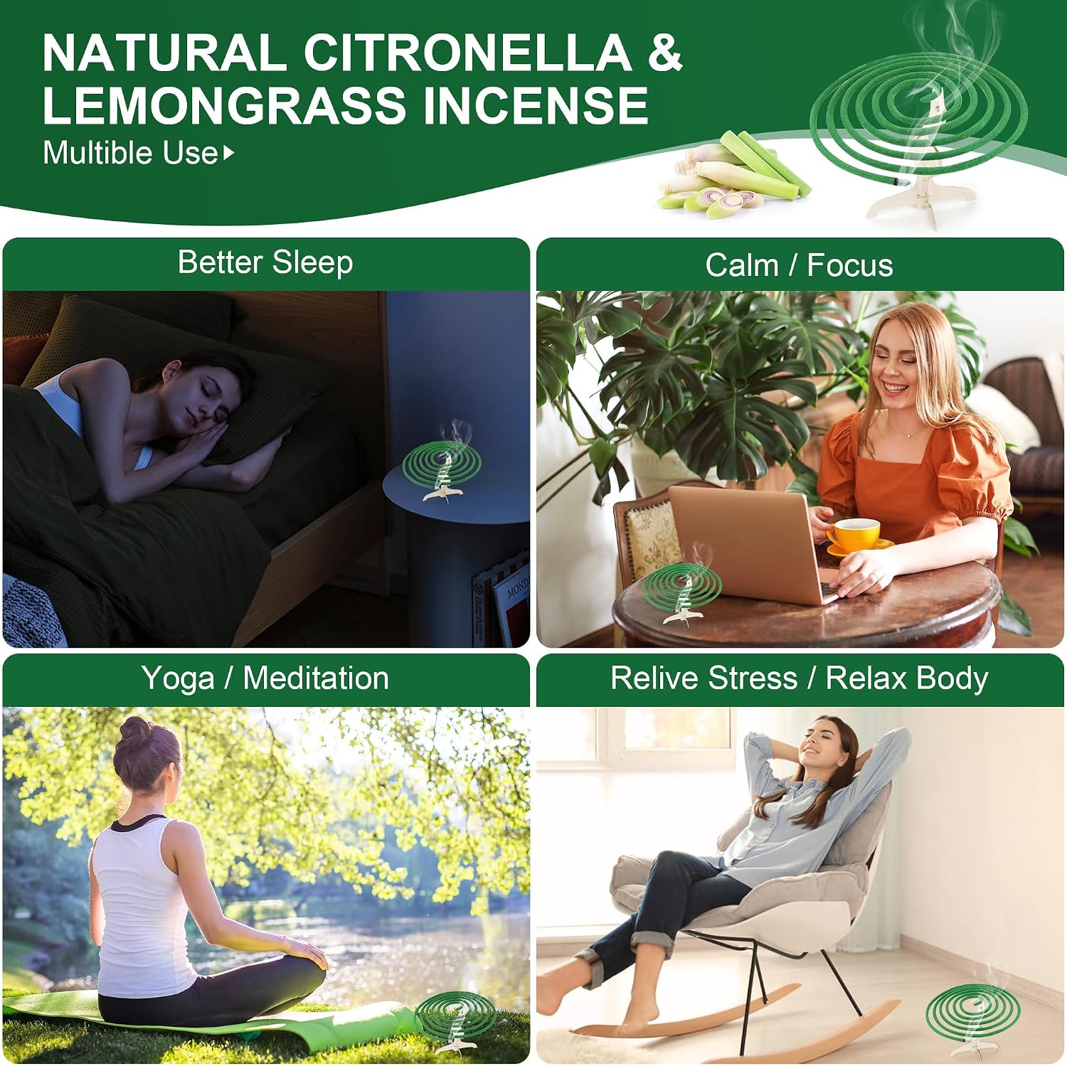 Detalle 2 de Espiral de Incienso de Citronela de Trulloyoo – exterior, 48 uds, 5–7 h cada espiral