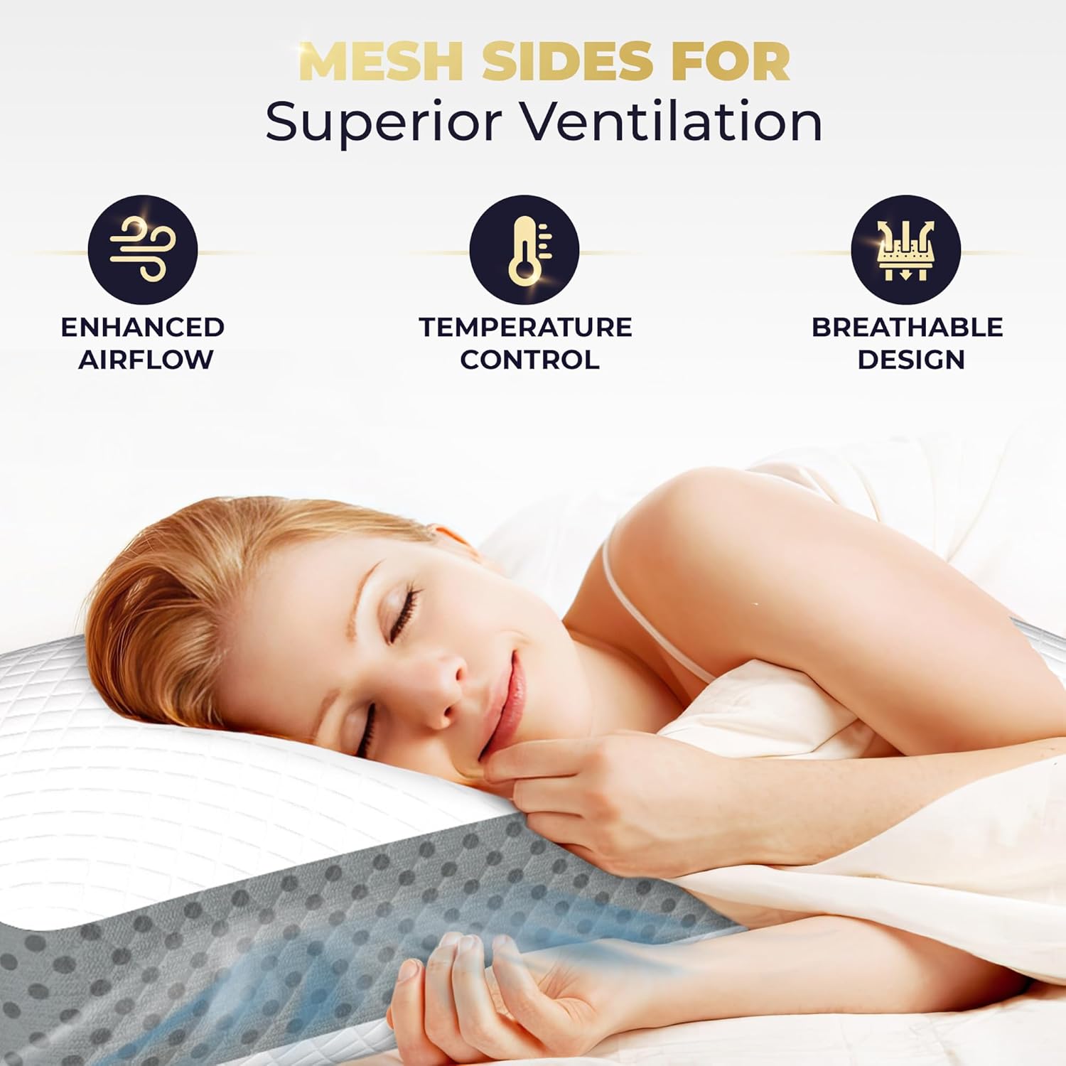 Thumbnail 3 de Royal Therapy Memory Foam Pillow for Neck and Shoulder Pain (King) with CertiPUR-US Certification