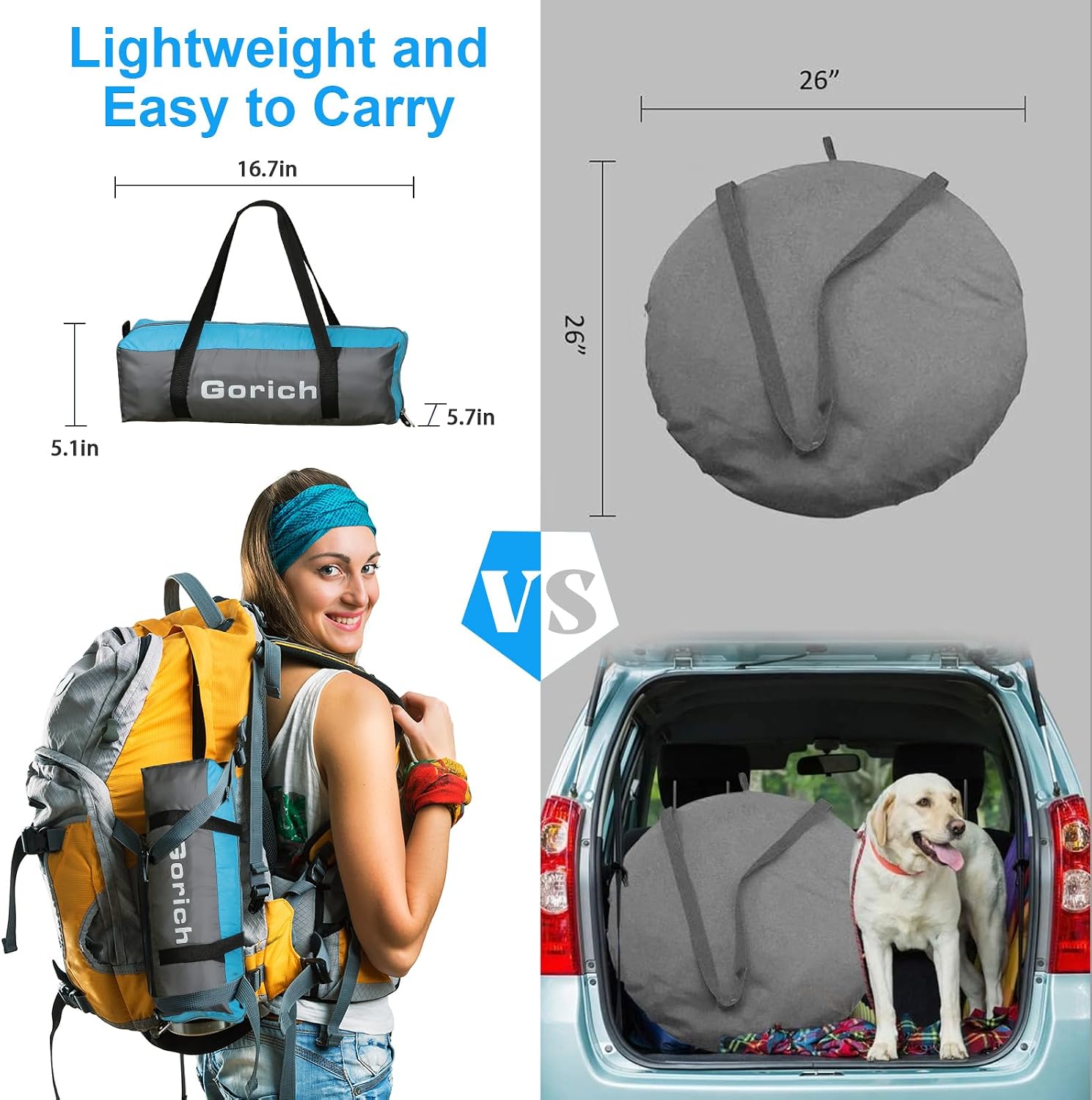 Thumbnail 6 de Gorich Beach Tent Sun Shelter with UPF50+ UV Protection