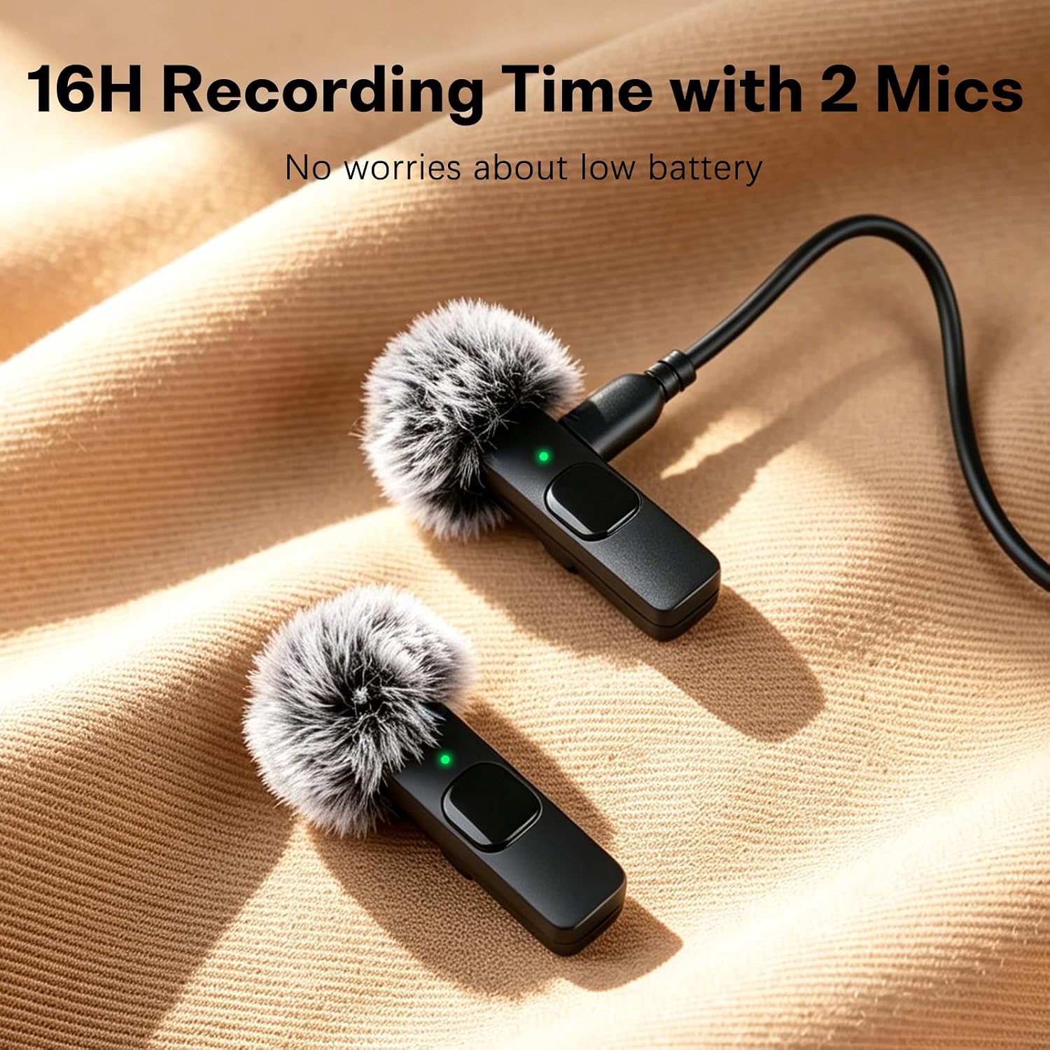 Thumbnail 3 de MAYBESTA WM351A Wireless Lavalier Microphone Kit with USB-C and Lightning Adapter