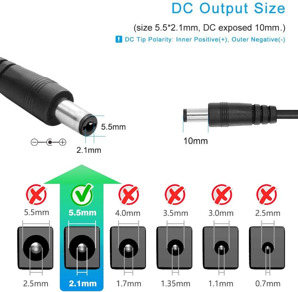 Detalle 2 de Netzteil 12V 5A 60W AC‑DC Adapter für LED Beleuchtung 🔌