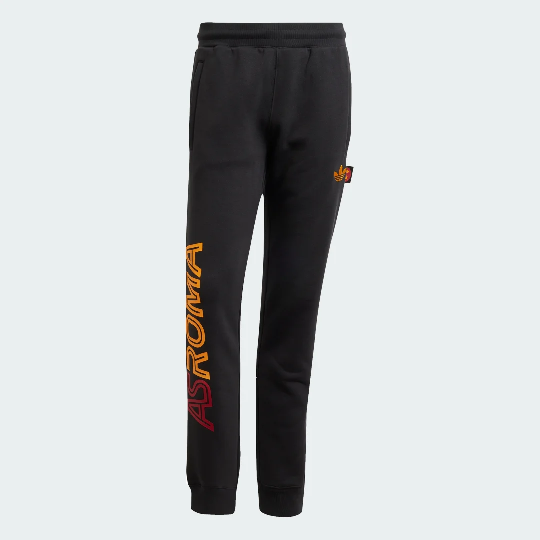 Detalle 2 de Pantalón AS Roma Graphic de Adidas: diseño urbano y comodidad para aficionados