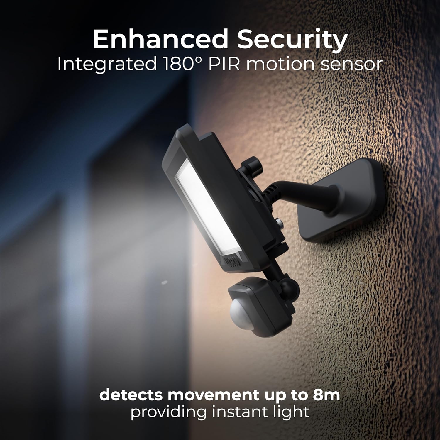 Thumbnail 3 de Luceco Essence Outdoor Security LED Floodlight with PIR Motion Sensor (EFLD10B40P) – IP65 10W, 4000K