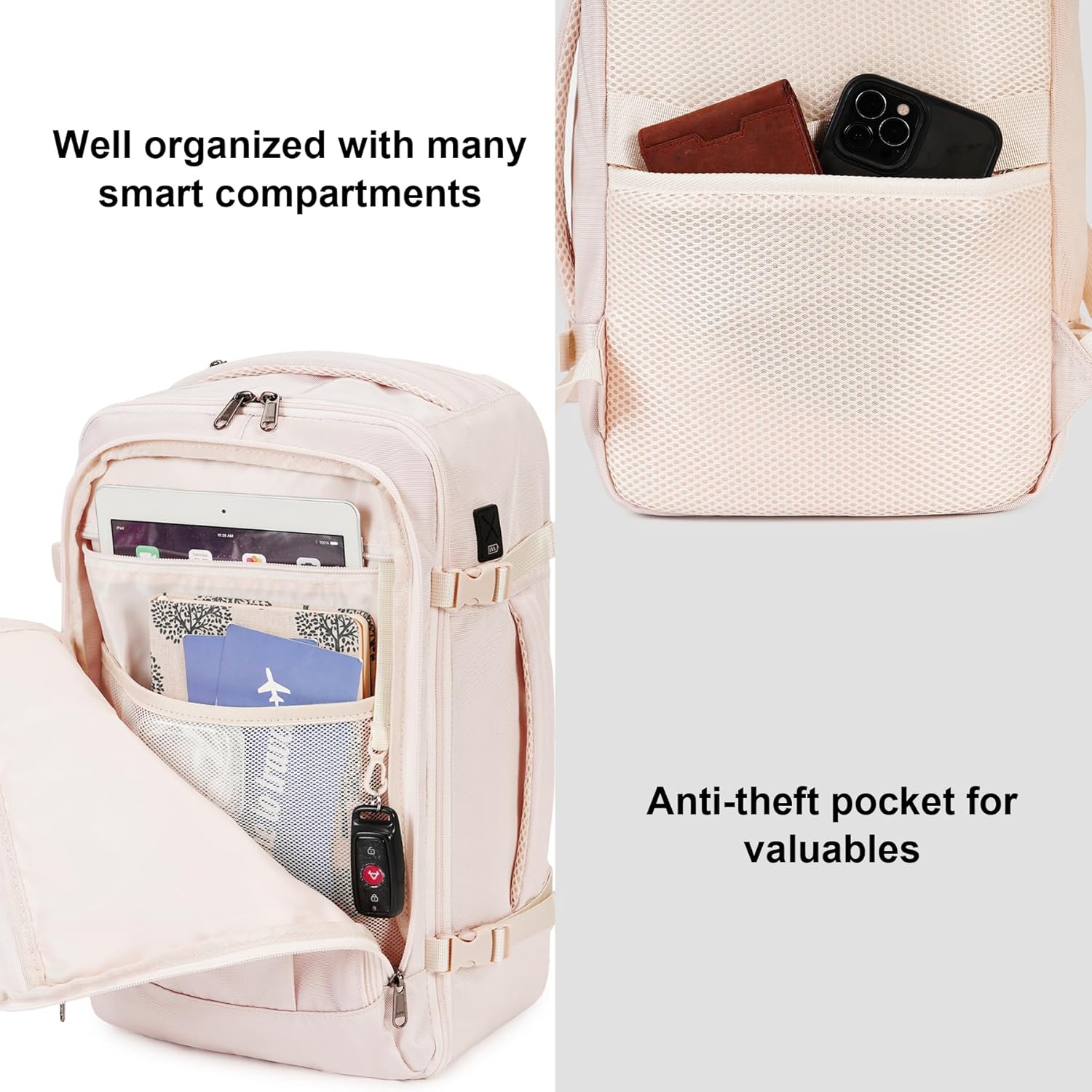Detalle 1 de ECOHUB Ryanair Handgepäck-Rucksack 20 l