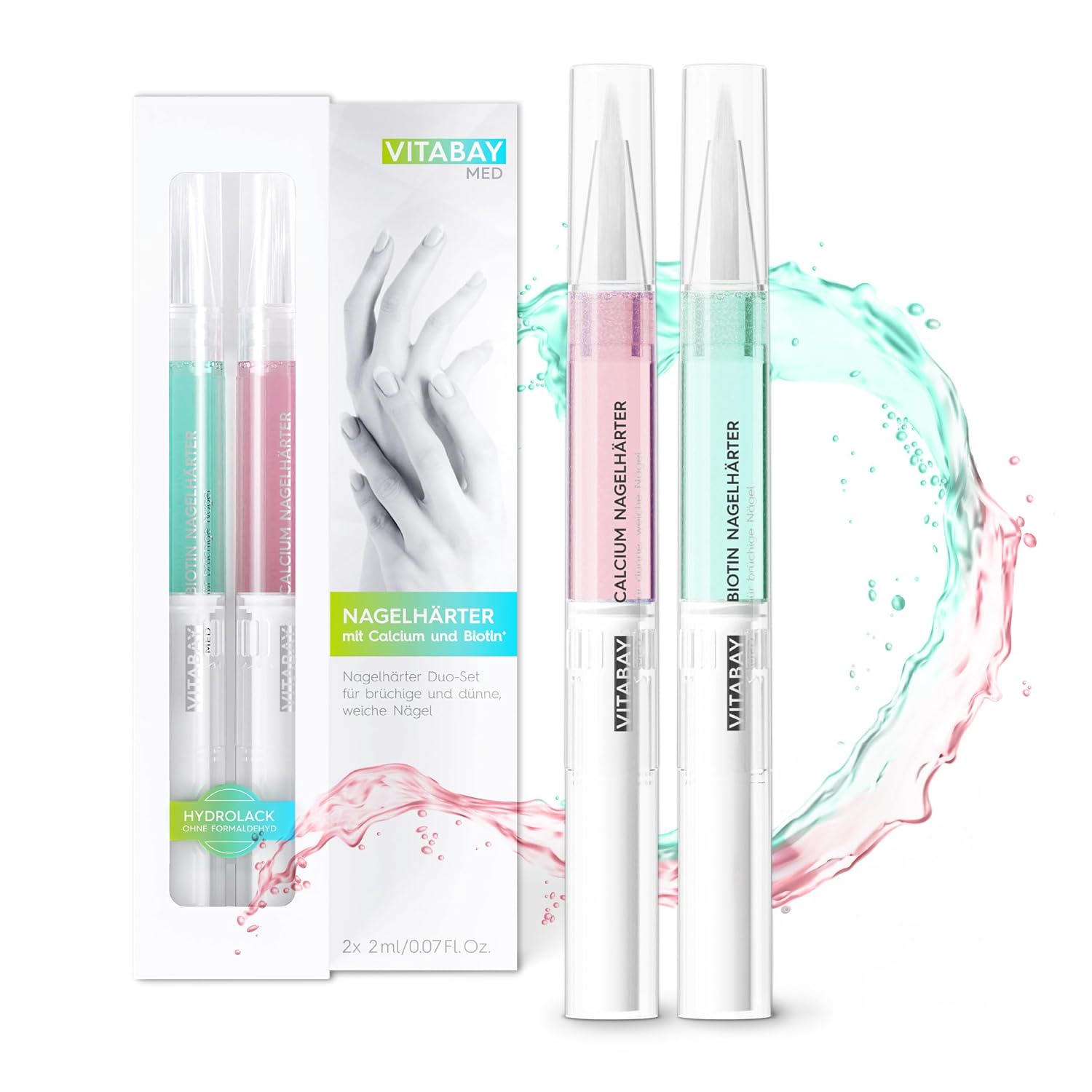 Vitabay Nagelhärter Duo Set 2x 2 ml Nagelpflegestift