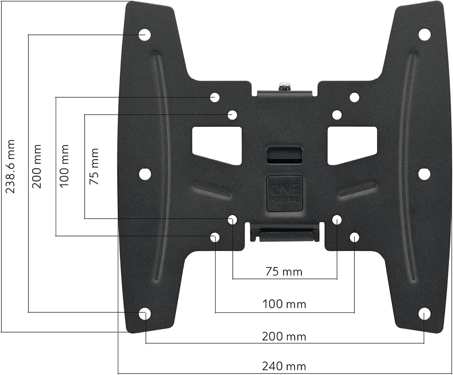 Thumbnail 1 de One for All WM4221 neigbare TV-Wandhalterung (19–43 Zoll) – passend nach VESA 75×75 bis 200×200
