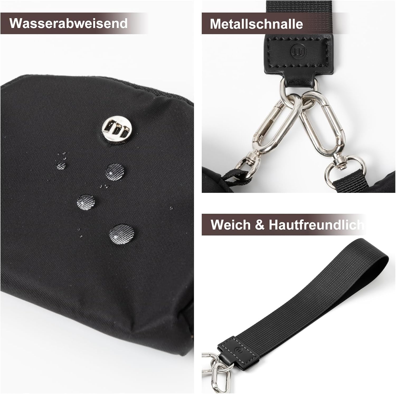 Thumbnail 4 de AOTM Mini Kleingeldbörse mit Armband – Doppeltes Täschchen, tragbar und wasserdicht