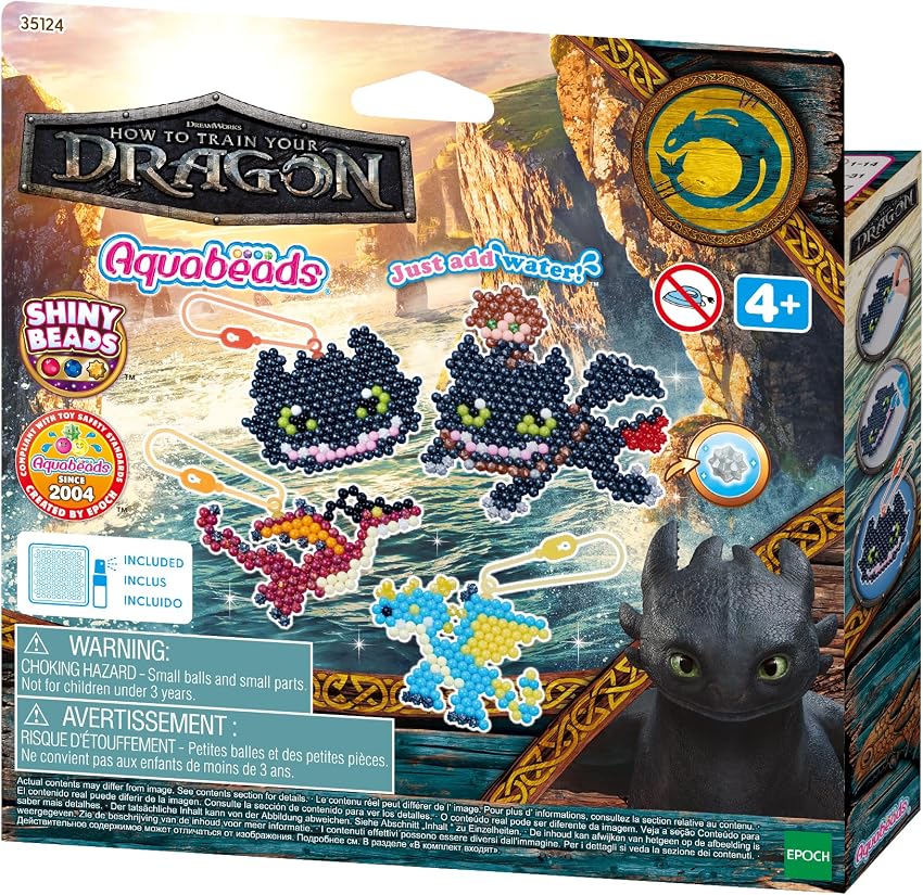 Detalle de Aquabeads 35124 Kit de manualidades How to Train Your Dragon 🎨