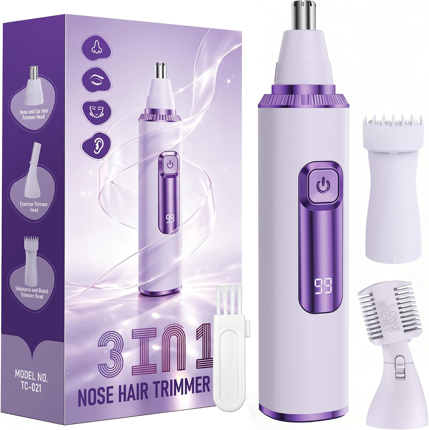 Thumbnail 4 de 3-in-1 USB Nose Hair Trimmer 1️⃣