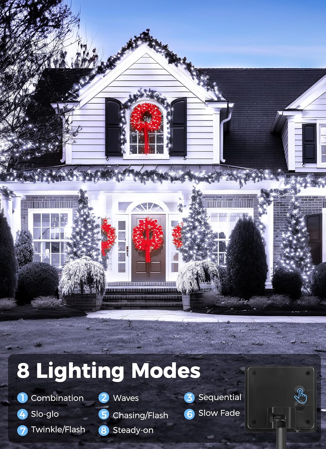 Detalle 1 de Solar Outdoor String Lights, 2-Pack