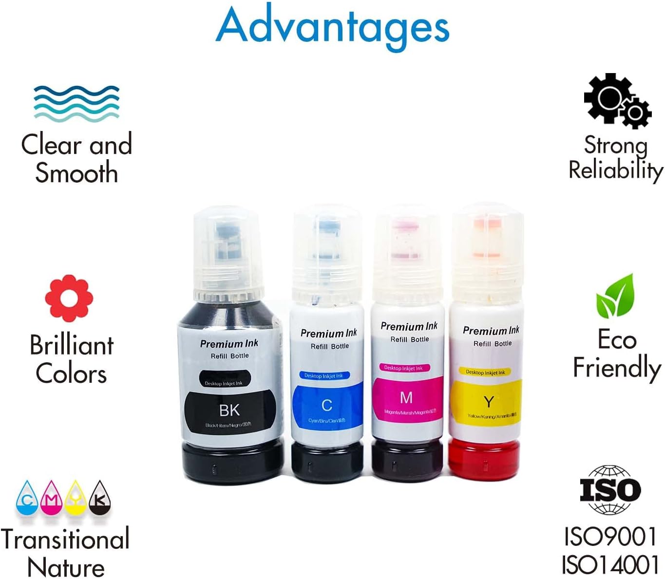 Thumbnail 1 de Cartridgeify Tinte 102 Multipack kompatibel für Epson EcoTank (Refill) – Schwarz & CMY für EcoTank ET-Serie