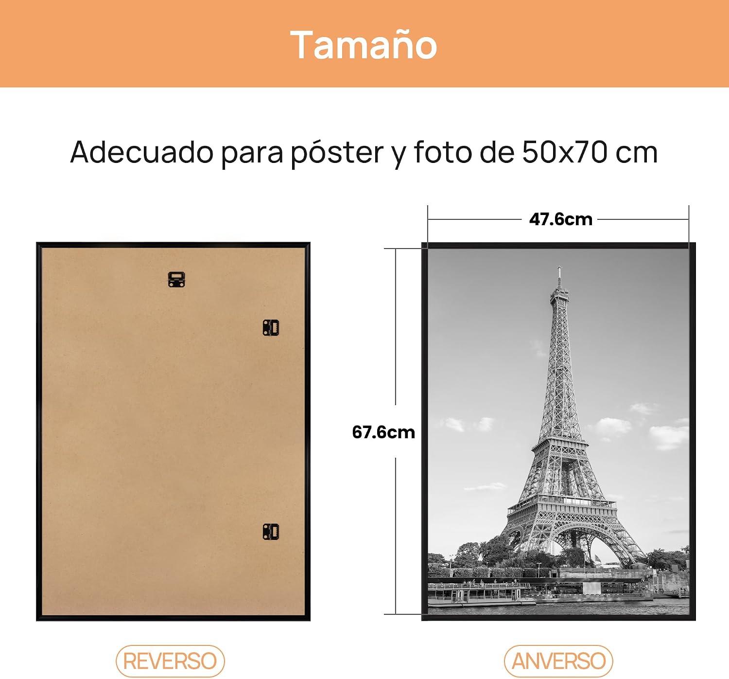 Detalle de upsimples Marco 50x70 cm pack 3