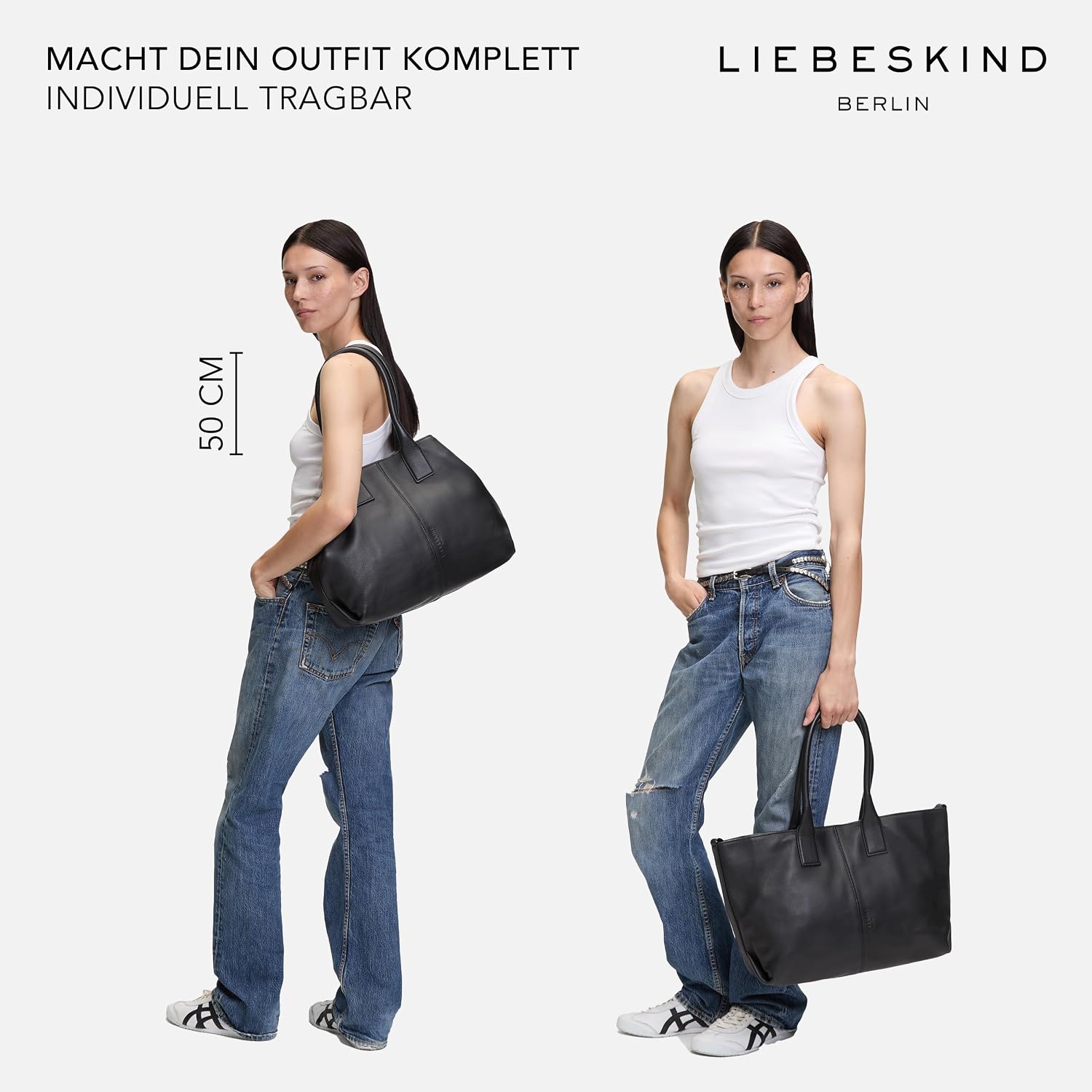 Thumbnail 1 de Liebeskind Berlin Chelsea Shopper M – Damen-Shopper aus Leder, 36 × 28 cm