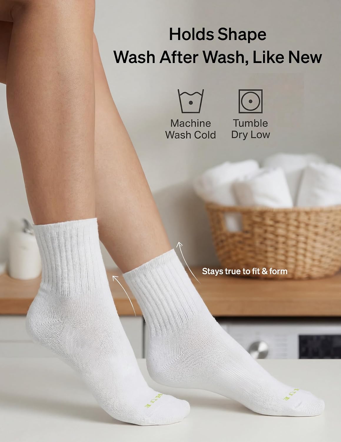 Thumbnail 6 de HUE Mini Crew Socks for Women (6-Pack) – White, One Size