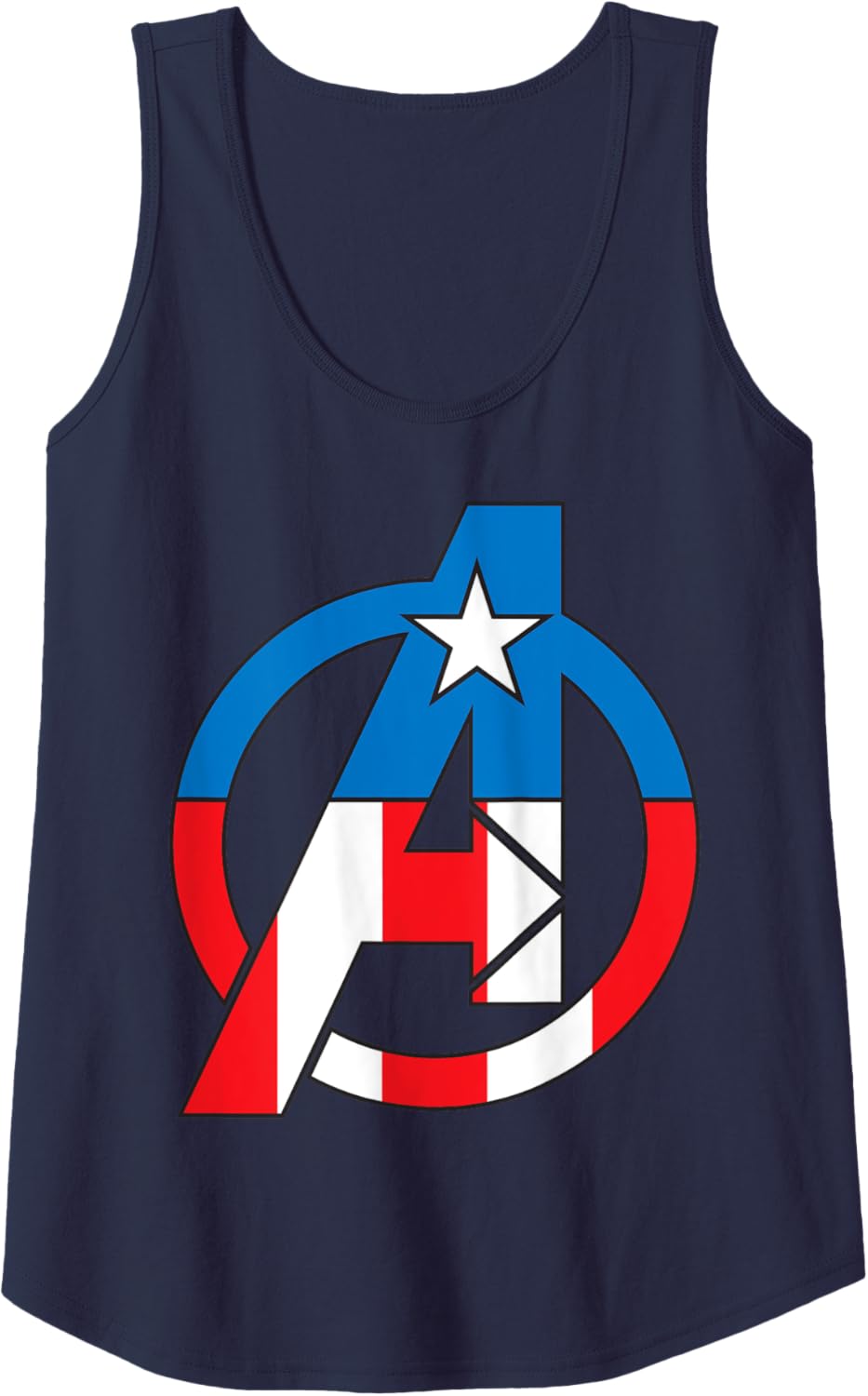 Thumbnail 4 de Canotta Marvel Avengers Captain America Costume Fill Logo