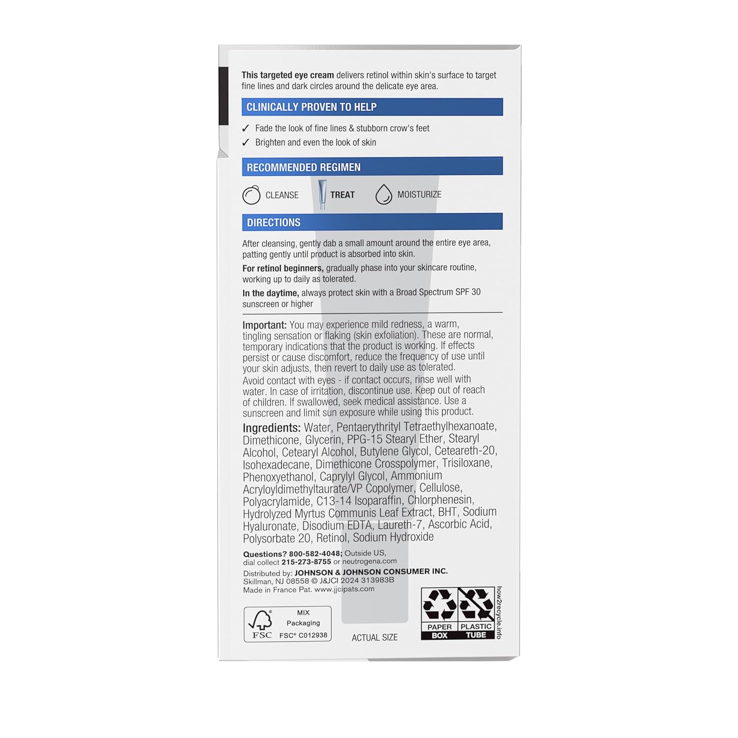 Thumbnail 6 de Neutrogena Eye Wrinkle Cream, 0.5 oz