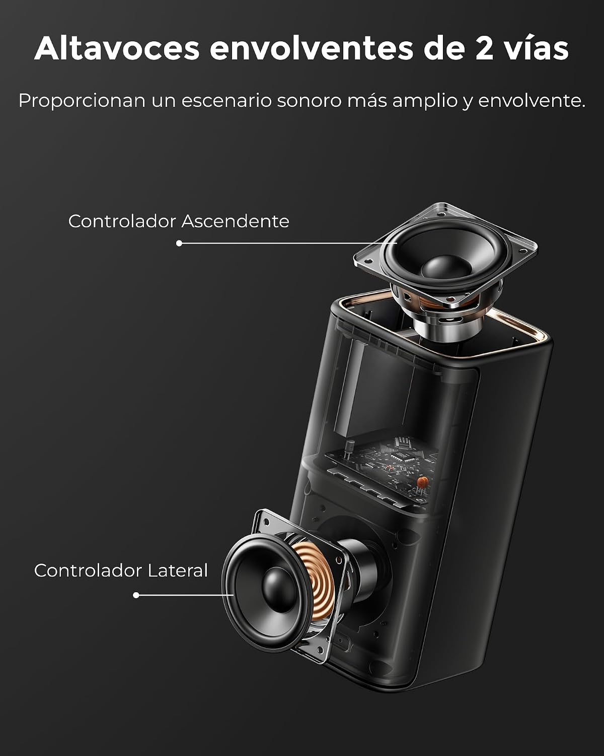 Detalle 2 de ULTIMEA Skywave X70 980W Barra de sonido Dolby Atmos