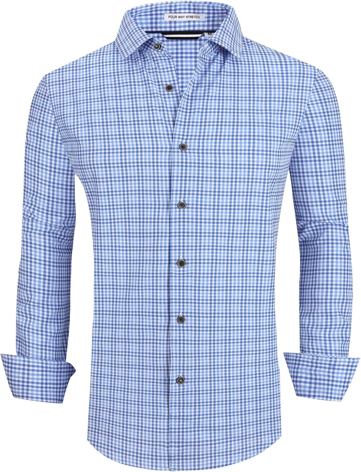 Detalle de Alex Vando Mens Button Down 4-Way Stretch Shirt