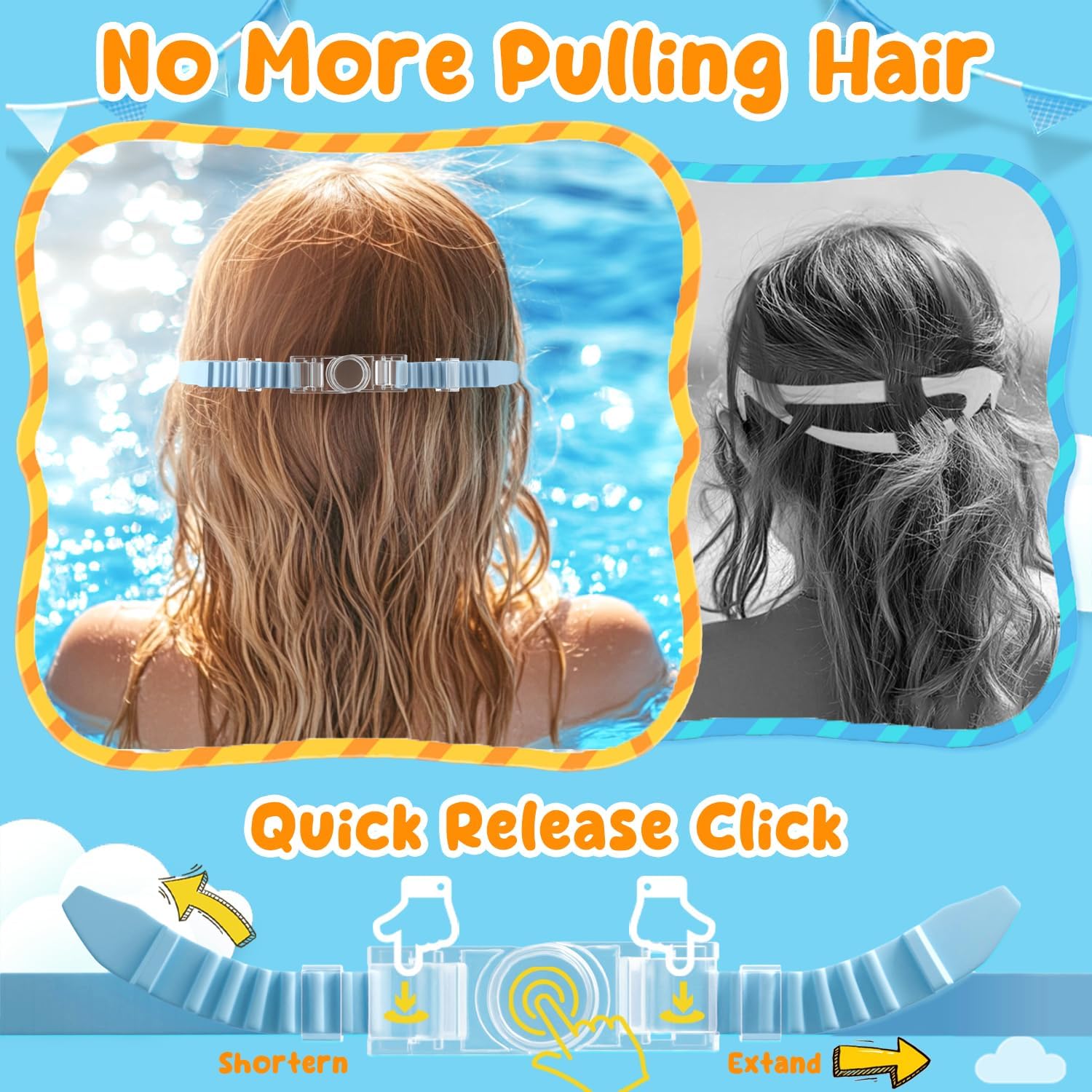 Thumbnail 2 de COOLOO Kids Swimming Goggles 2 Pack