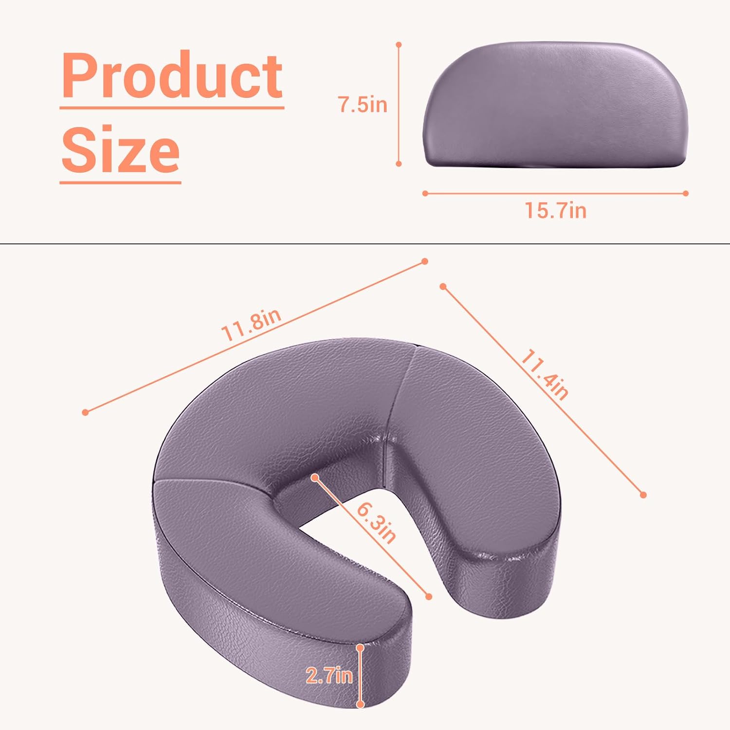 Thumbnail 2 de DeerDean Bed Massage Face Cradle for 5.5–17.7-Inch Mattresses