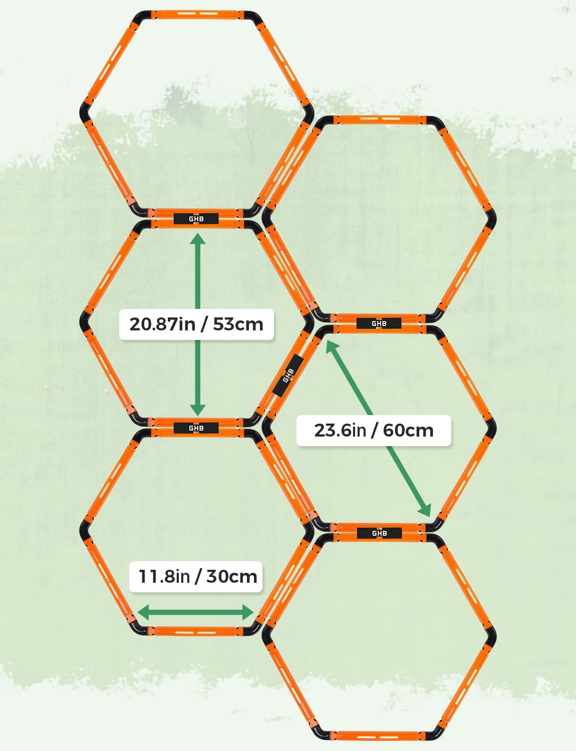 Thumbnail 2 de GHB Hex Agility Rings 21-inch
