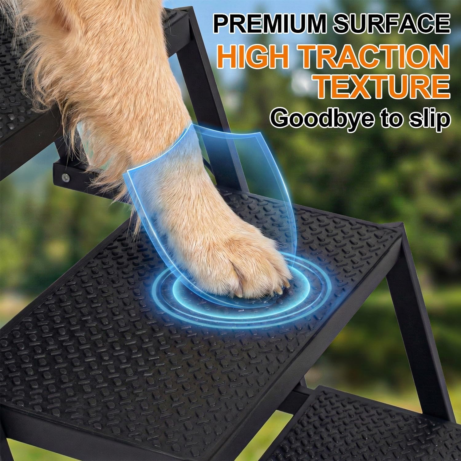 Thumbnail 5 de Hundetreppe Auto klappbar mit 5 Stufen (bis 90 kg) – faltbare Hundeleiter für Gelenkschonenden Einstieg ins Auto