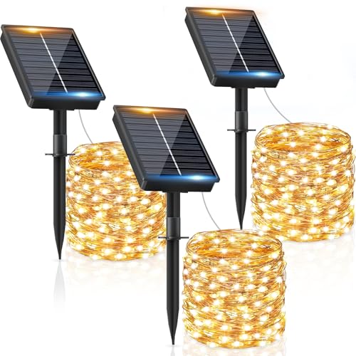 Detalle de FIFlying Solar Lichterkette Außen 14 m mit 120 LEDs – wetterfest IP65
