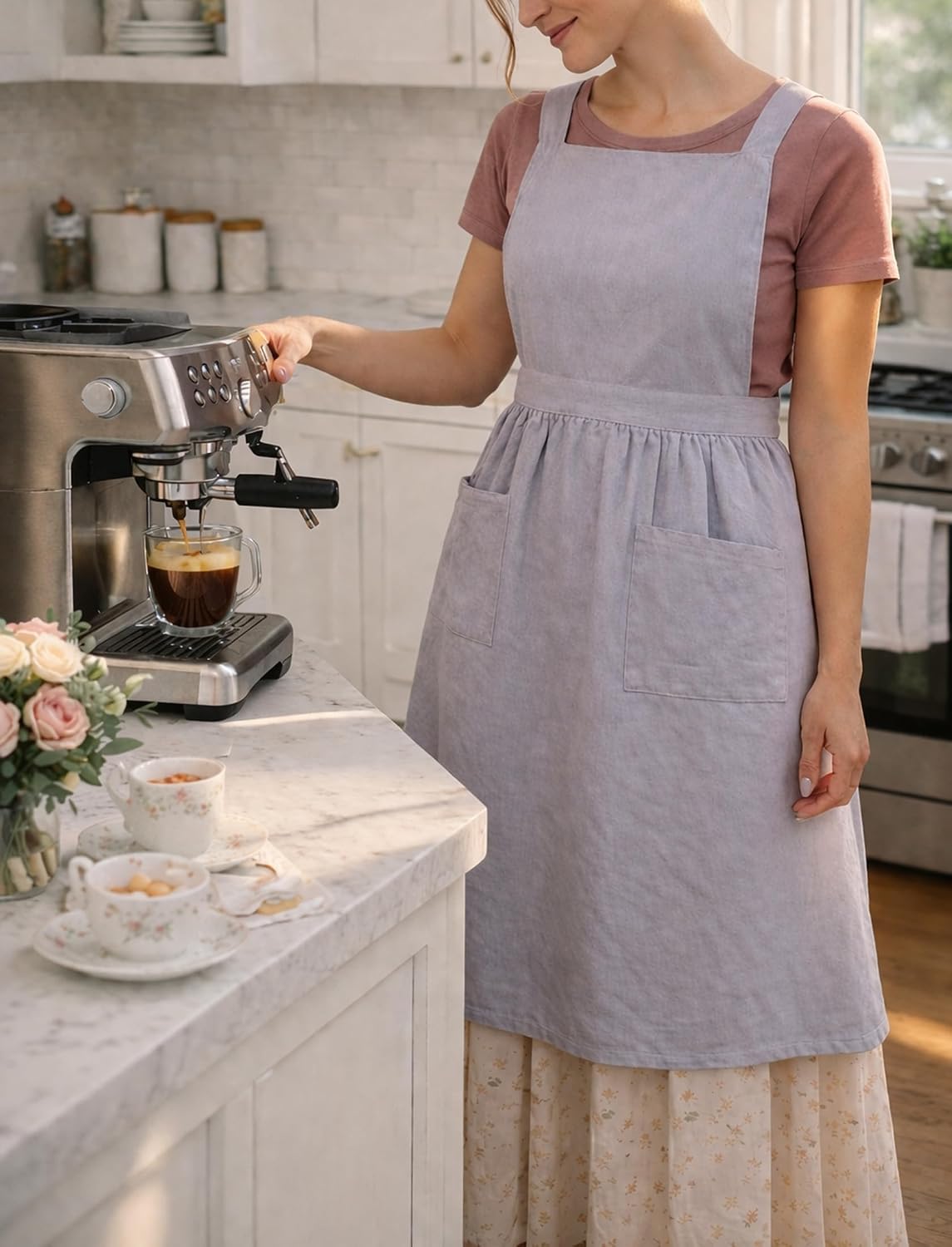 Detalle de Pinknoke Pinafore Apron with Two Pockets