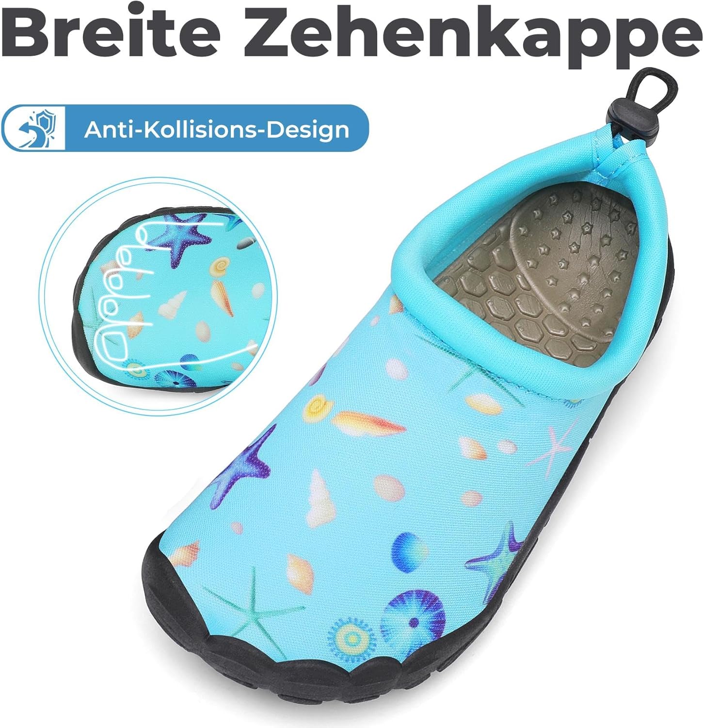 Thumbnail 1 de Mishansha Kinder Badeschuhe – Schnell trocknende Wasserschuhe, rutschfest und atmungsaktiv (Gr. 24–35)