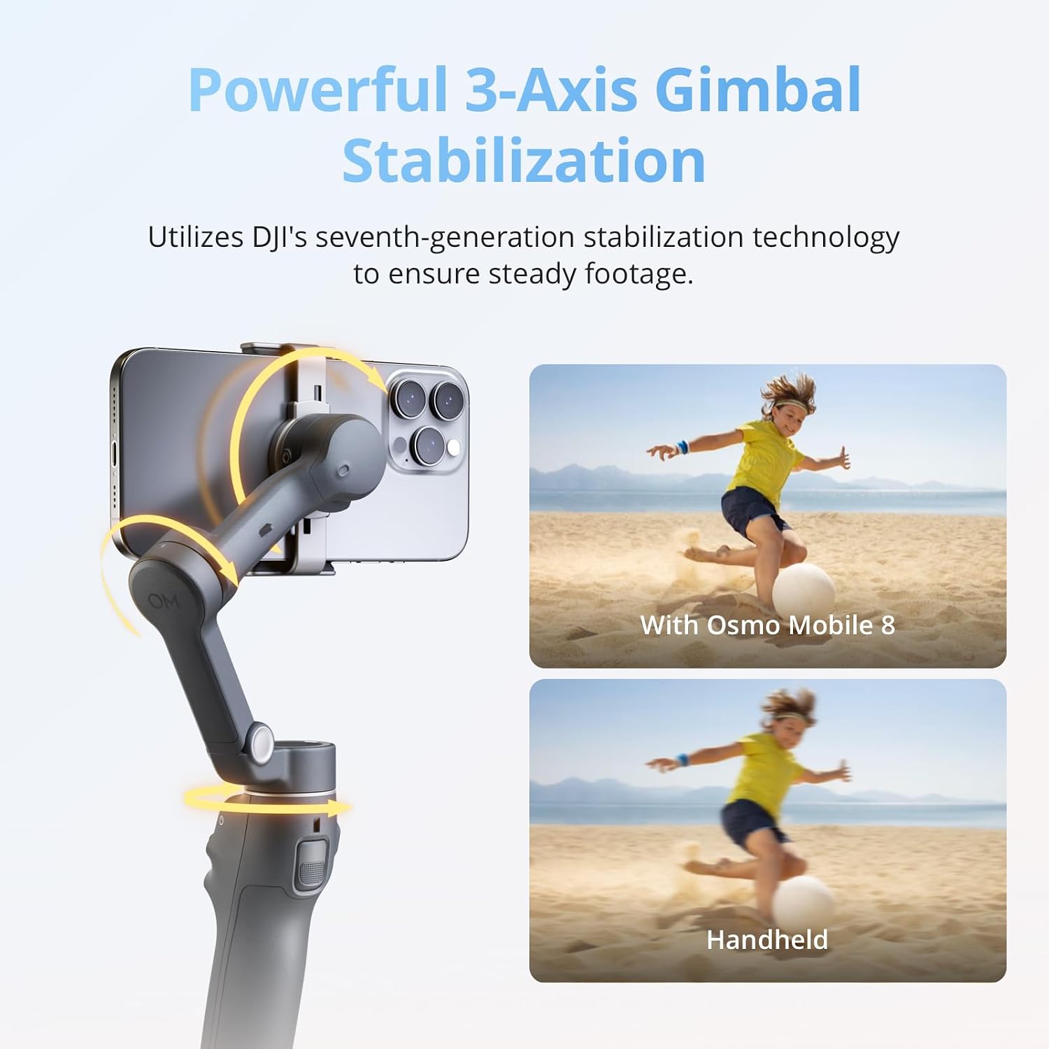 Detalle de DJI Osmo Mobile 8 190021165779 Phone Gimbal with 360° Tracking