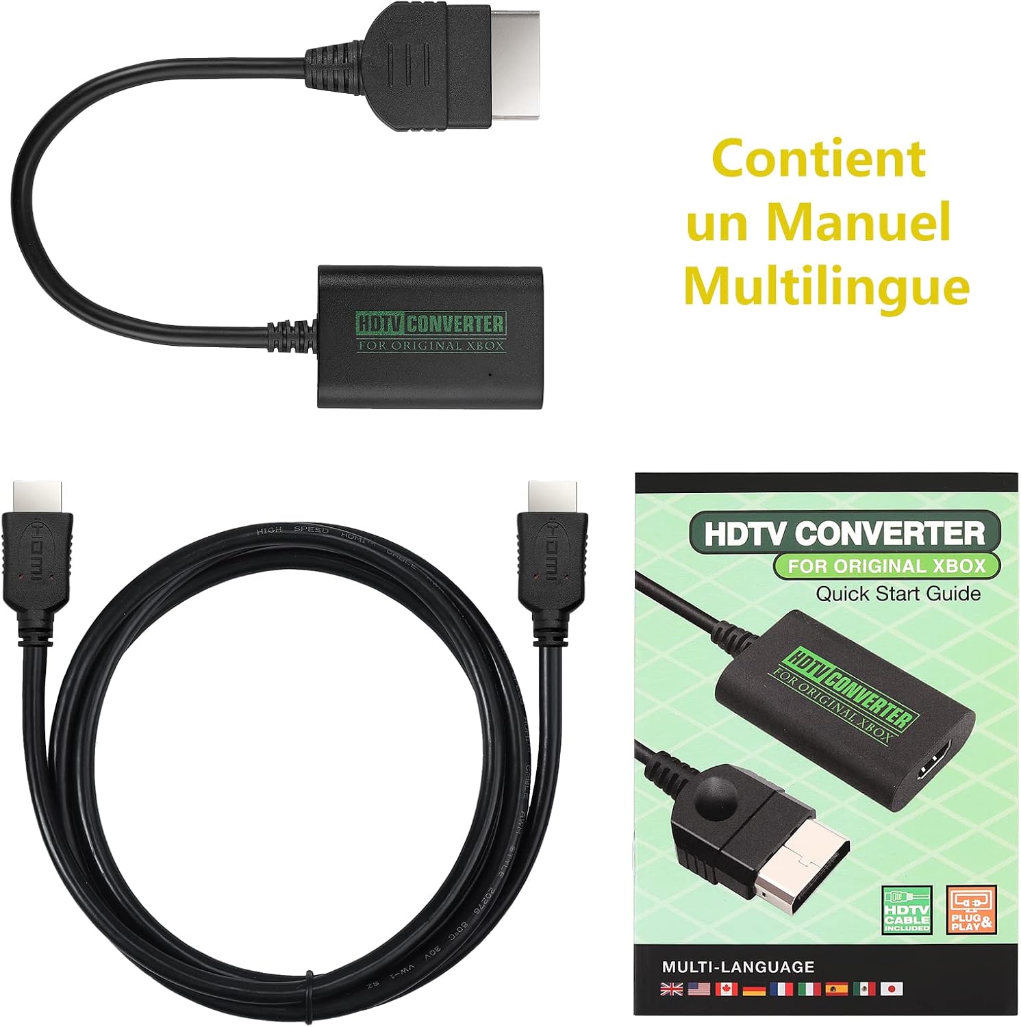 Thumbnail 4 de PROZOR Adaptateur Xbox HDMI 1080i