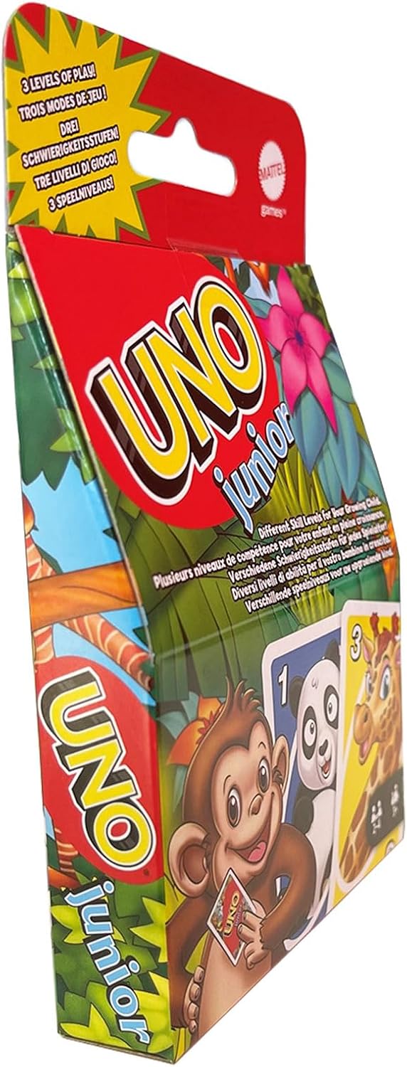 Thumbnail 3 de UNO Junior de Mattel Games: Juego de Cartas con Animales para Niños (GKF04)