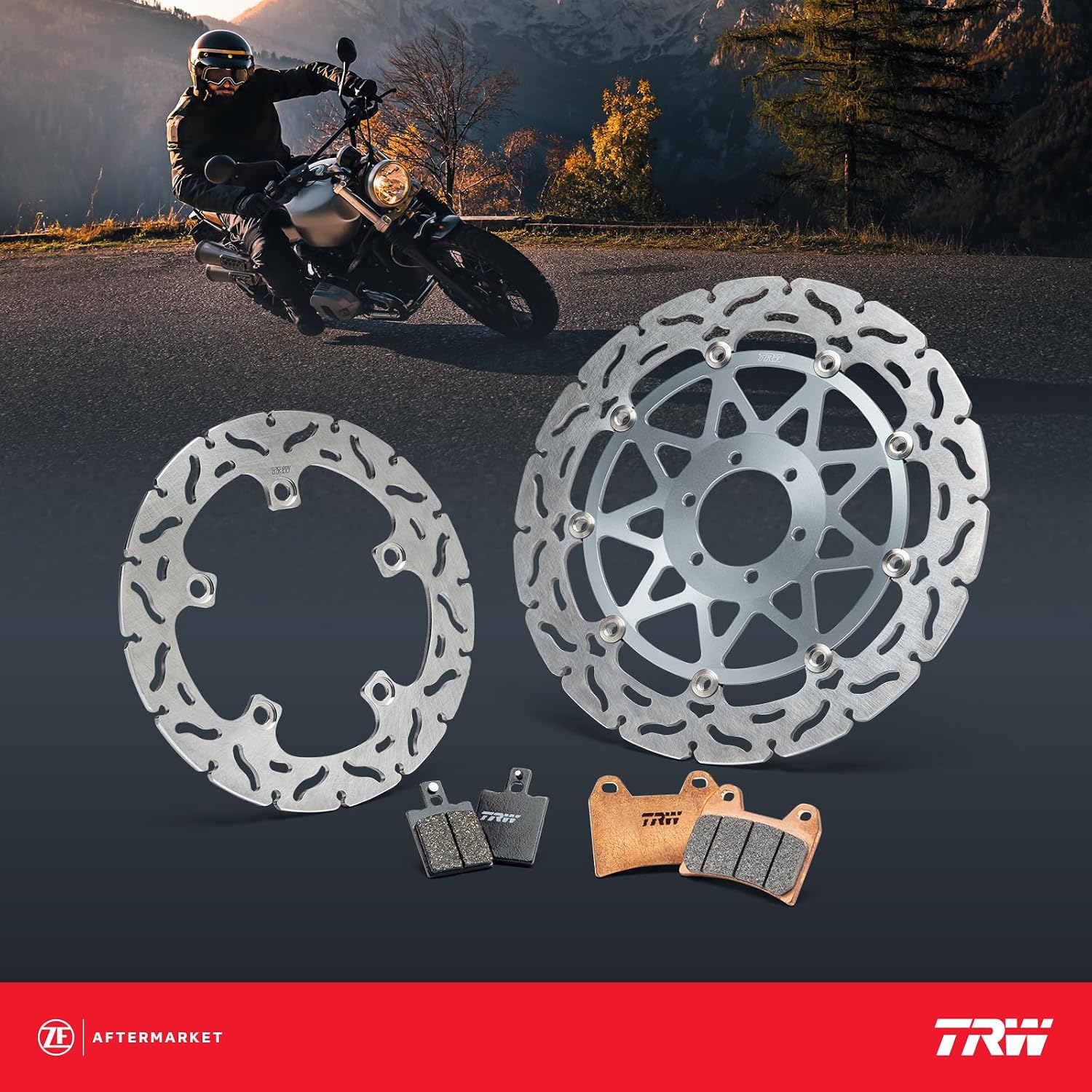Thumbnail 2 de TRW MCB598SRM Sinter Maxi Scooter Kit de Plaquettes de Frein – Pour KYMCO XCITING et autres modèles (2007 et années associées)