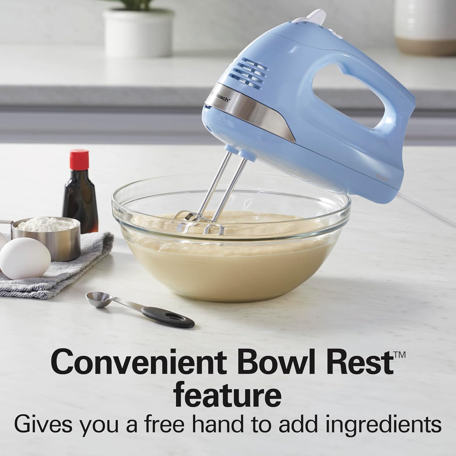 Thumbnail 6 de Hamilton Beach 6-Speed Hand Mixer with Whisk & Beaters 🧁