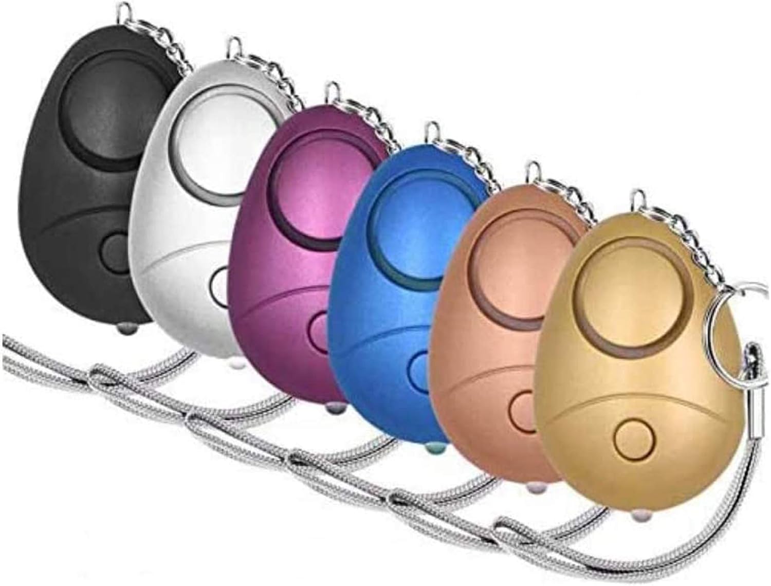 Detalle de KOSIN XCT-014 Personal Safety Alarm 6-Pack with 140 dB Siren and LED Light