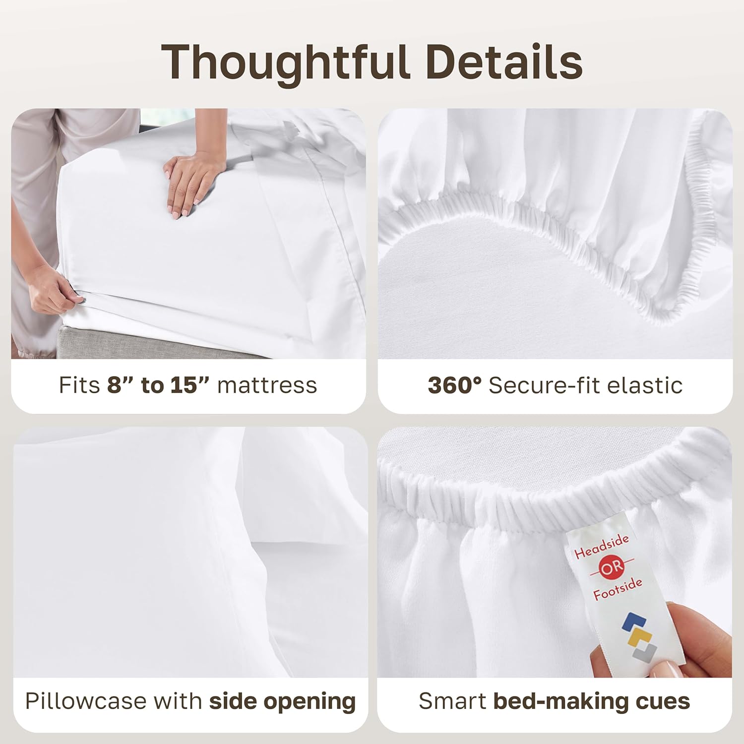 Thumbnail 4 de California Design Den Twin 600 TC Sateen Sheets