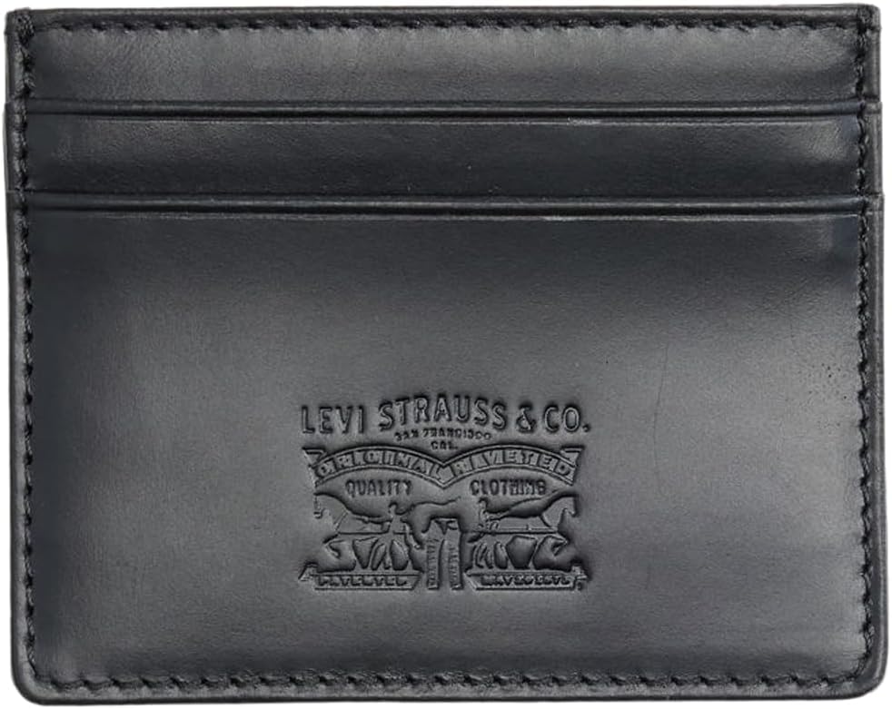 Detalle 2 de Levi's Men's Leather Card Case Wallet