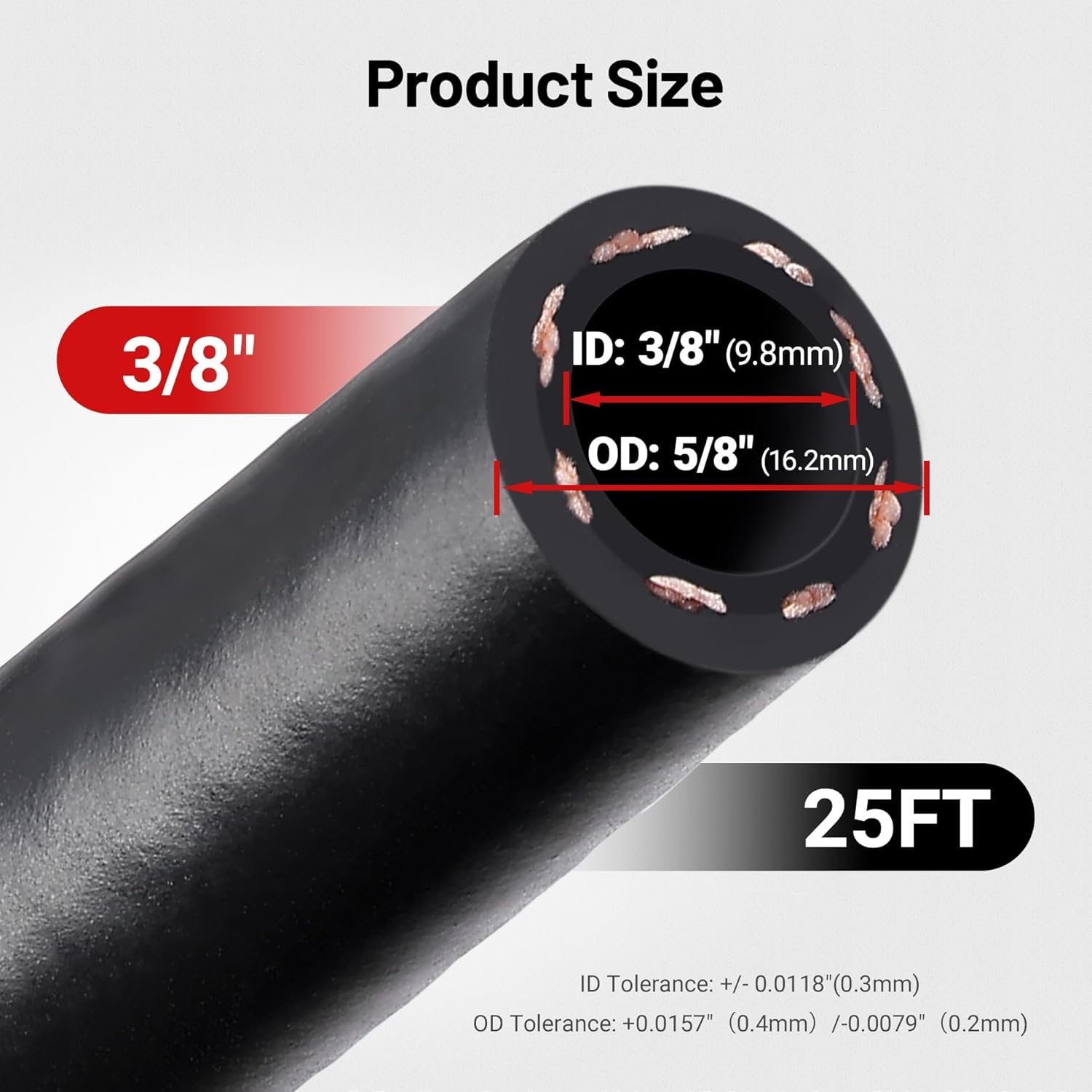 Thumbnail 1 de EVIL ENERGY 3/8" Marine Fuel Line Hose 25FT ⛵